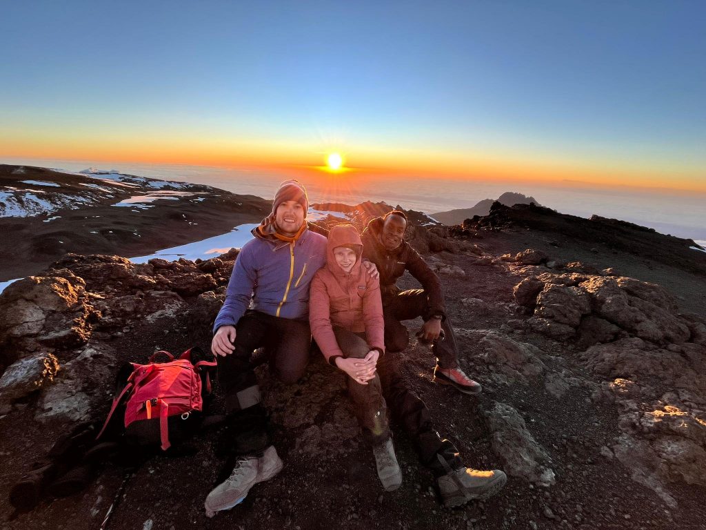 Kilimanjaro mountain national park sunrise